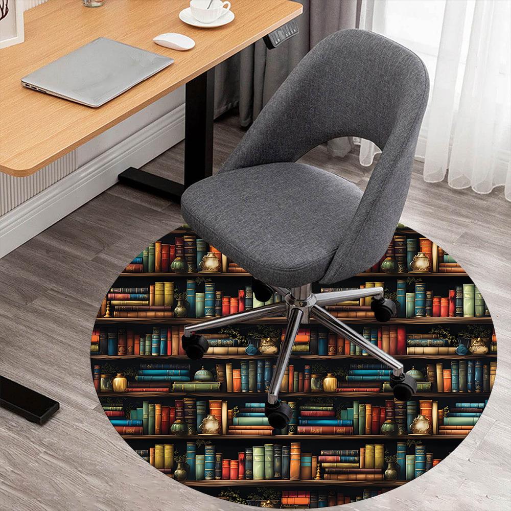 1pc bookshelf library Round Chair mat Area Rug - Non-Slip, Floor Mat for Office, Bedroom, and Indoor Decor -1002102 80cm by 80cm
1pc bookshelf library Round Chair mat Area Rug - Non-Slip, Floor Mat for Office, Bedroom, and Indoor Decor -1002102 80cm by 80cm