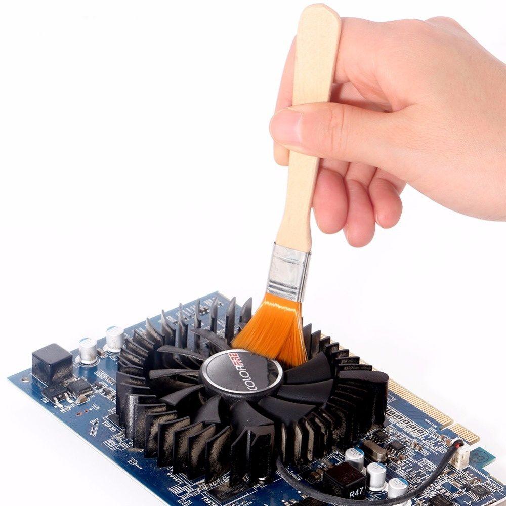 for Computer Soft Tablet PCB Keyboard Wood Handle Dust Cleaner Repair Tools Cleaning Nylon Brush 2.5cm x 1.5 cm
for Computer Soft Tablet PCB Keyboard Wood Handle Dust Cleaner Repair Tools Cleaning Nylon Brush 2.5cm x 1.5 cm