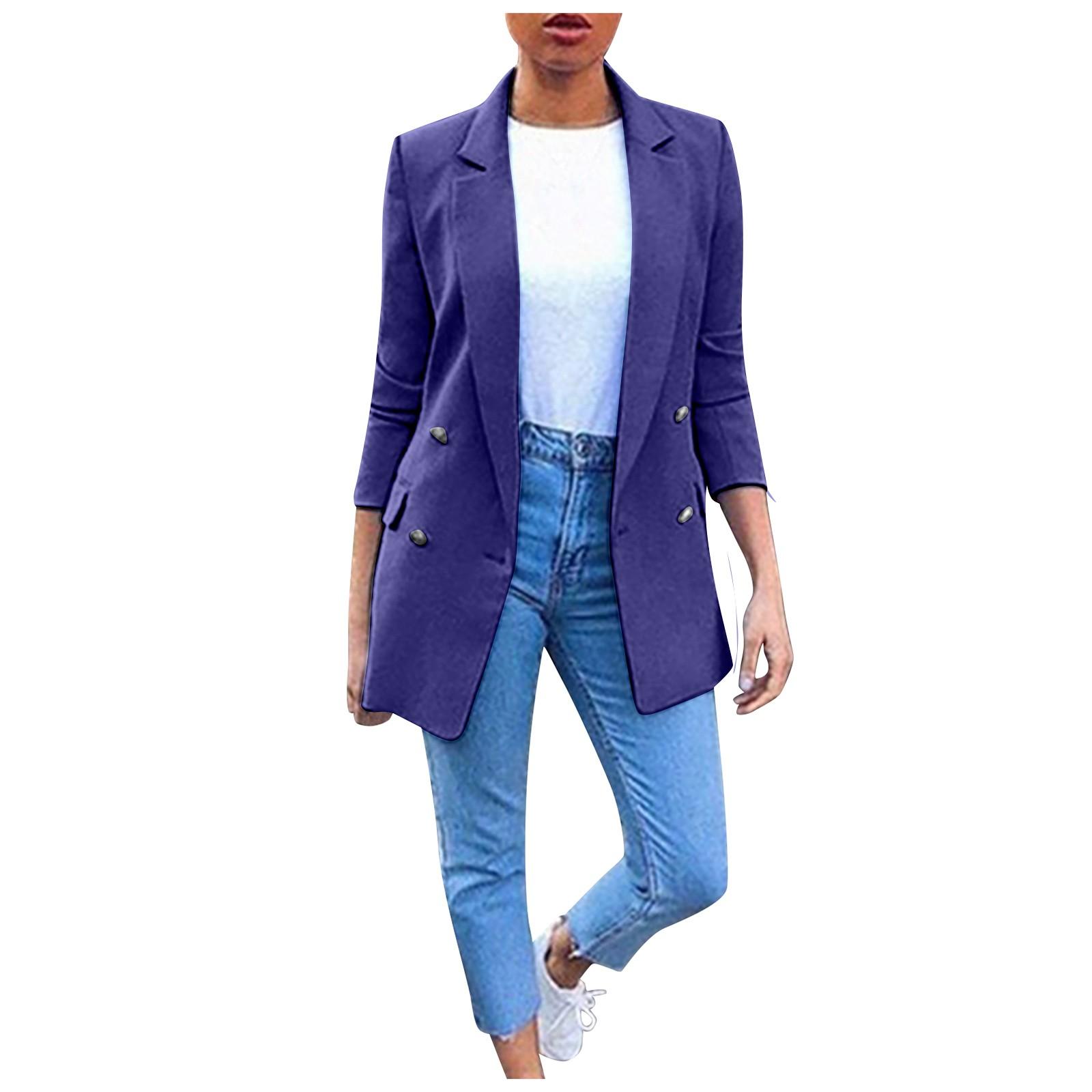 Женский модный повседневный кардиган с лацканами средней длины, темпераментный пиджак L тёмно-синий
Женский модный повседневный кардиган с лацканами средней длины, темпераментный пиджак L тёмно-синий