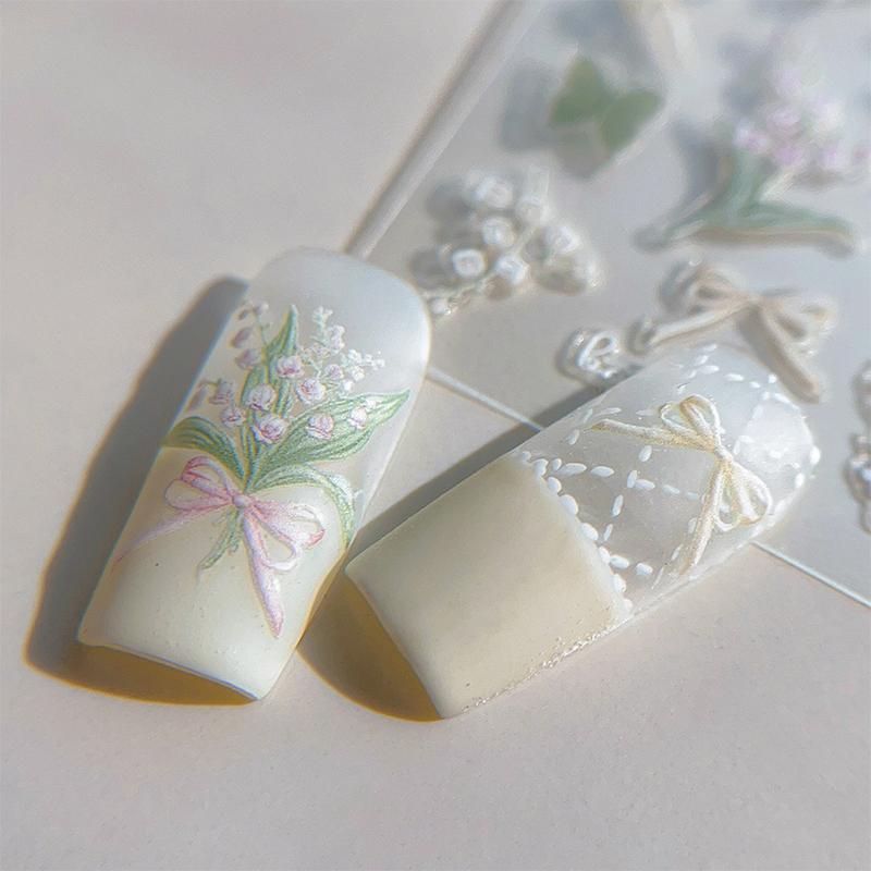 Романтичные наклейки для дизайна ногтей «Ландыш», венок, бабочка, мечтательные самоклеящиеся наклейки для украшения ногтей, наклейки-декали для маникюра
Романтичные наклейки для дизайна ногтей «Ландыш», венок, бабочка, мечтательные самоклеящиеся наклейки для украшения ногтей, наклейки-декали для маникюра