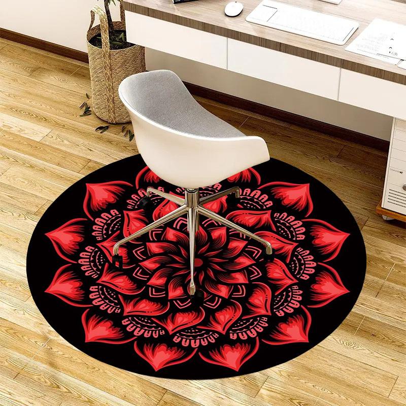 1pc Office Carpet Chair Mats Red Lotus Mandala Design Perfect for Decorating Office Chairs, Living Rooms, Or Bedrooms.YDT193 80cm by 80cm
1pc Office Carpet Chair Mats Red Lotus Mandala Design Perfect for Decorating Office Chairs, Living Rooms, Or Bedrooms.YDT193 80cm by 80cm