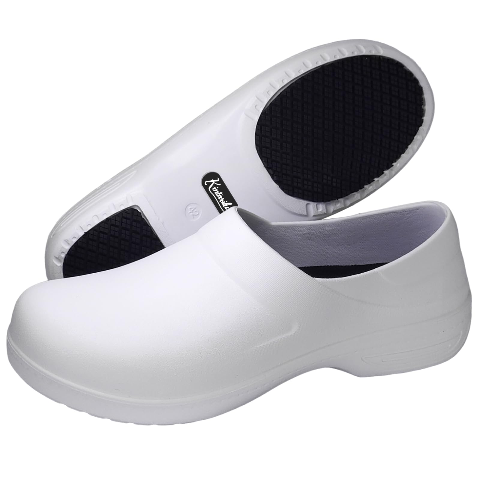 Kintarila Поварская обувь, Белая, Кухонные сабо, Нескользящая, Водонепроницаемая, Рабочая обувь из ЭВА для мужчин и женщин, S087 (Белый, Размер 38, Размер 24.0 см)
Kintarila Поварская обувь, Белая, Кухонные сабо, Нескользящая, Водонепроницаемая, Рабочая обувь из ЭВА для мужчин и женщин, S087 (Белый, Размер 38, Размер 24.0 см)