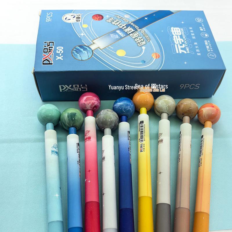 Spinning Planet Student Gel Pen: Decompression, Low Gravity, Quick-Drying Brush for Exams and Problem Solving 0.5mm
Spinning Planet Student Gel Pen: Decompression, Low Gravity, Quick-Drying Brush for Exams and Problem Solving 0.5mm