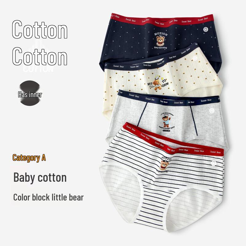 Women s Pure Cotton Antibacterial Seamless Bear Print Briefs M
Women s Pure Cotton Antibacterial Seamless Bear Print Briefs M