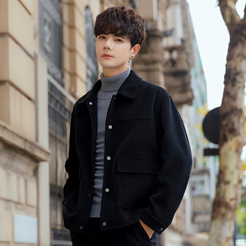 Весна и осень вельветовая куртка Ruffian Handsome Tooling мужская высококачественная повседневная модная куртка с лацканами 3XL чёрный
Весна и осень вельветовая куртка Ruffian Handsome Tooling мужская высококачественная повседневная модная куртка с лацканами 3XL чёрный