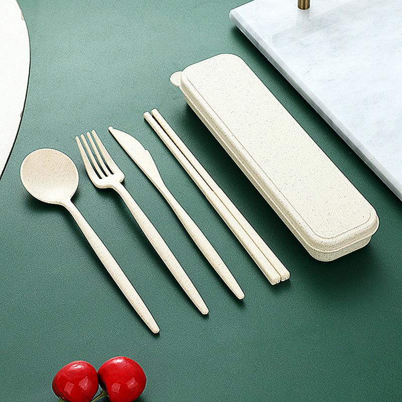 Nordic Style Plastic Cutlery Set with Box Knife Fork Spoon Chopsticks Travel Flatware Outdoor Tableware Utensils бежевий
Nordic Style Plastic Cutlery Set with Box Knife Fork Spoon Chopsticks Travel Flatware Outdoor Tableware Utensils бежевий