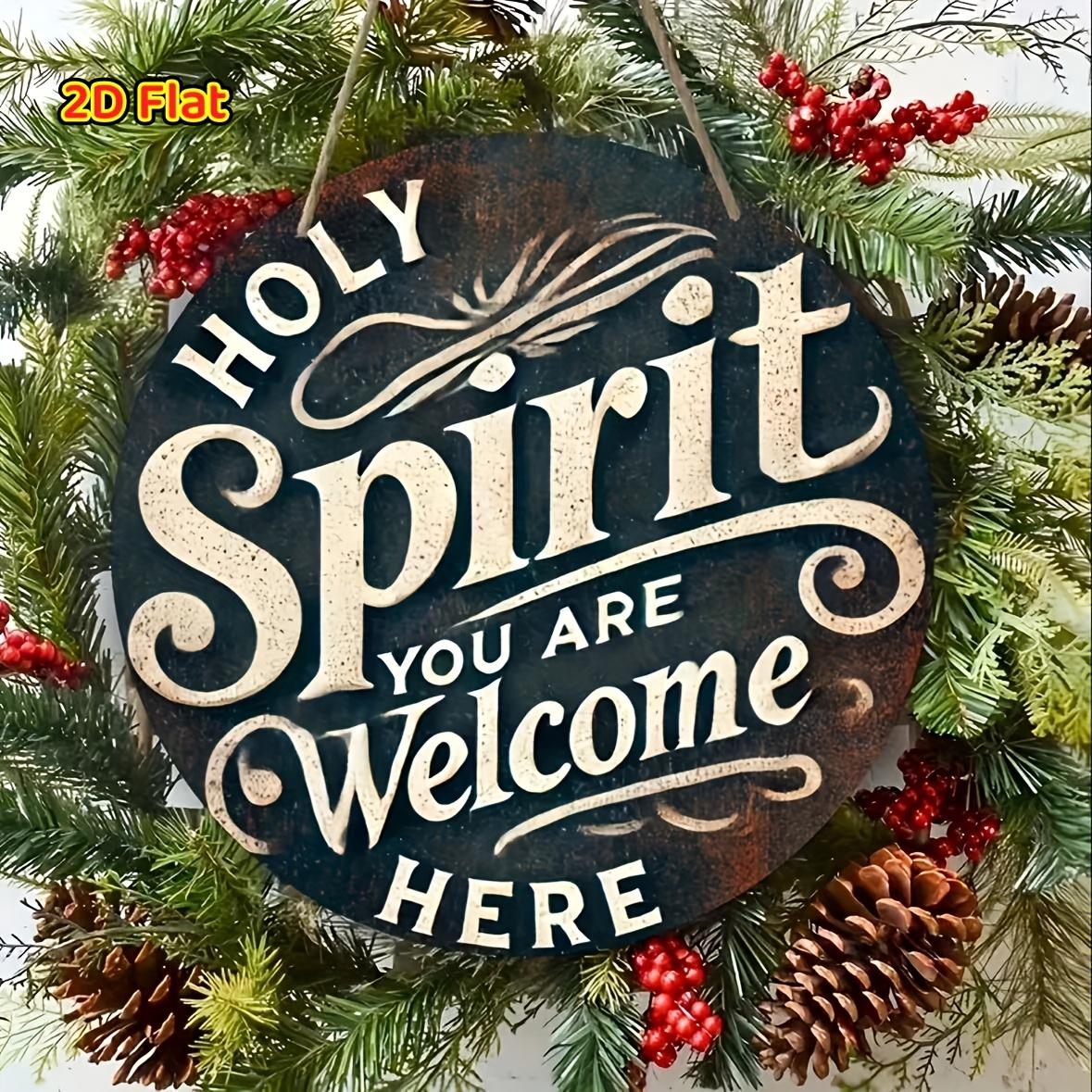 2D Flat Classic Wooden Welcome Sign Holy Spirit, You Are Welcome Here , Vintage Home Decor Wall for Bar Kitchen, Home Decor 20*20cm
2D Flat Classic Wooden Welcome Sign Holy Spirit, You Are Welcome Here , Vintage Home Decor Wall for Bar Kitchen, Home Decor 20*20cm