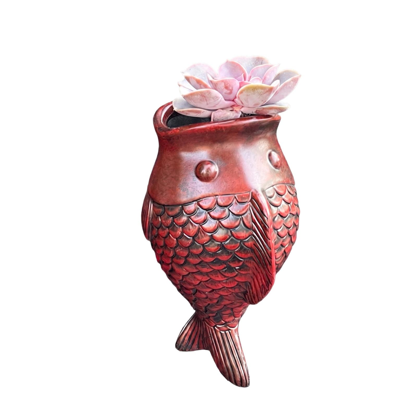 Creative Hanging Fish Shaped Flower Pot Decorative Ornament for Home Wall Mounted Non Drilling Installation Indoor Outdoor Use one size
Creative Hanging Fish Shaped Flower Pot Decorative Ornament for Home Wall Mounted Non Drilling Installation Indoor Outdoor Use one size