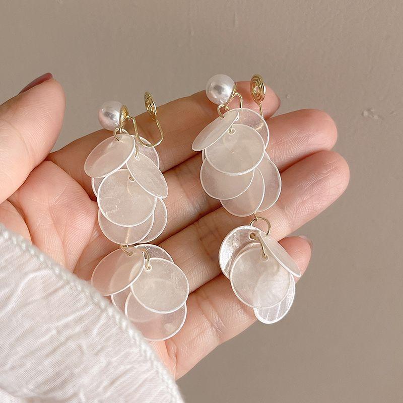 Fairy Full of Shell Patch Tassel Pearl Stud Earrings Summer Outdoor Vacation Photography Female Eardrop Jewelry Mosquito coil ear clip a pair
Fairy Full of Shell Patch Tassel Pearl Stud Earrings Summer Outdoor Vacation Photography Female Eardrop Jewelry Mosquito coil ear clip a pair