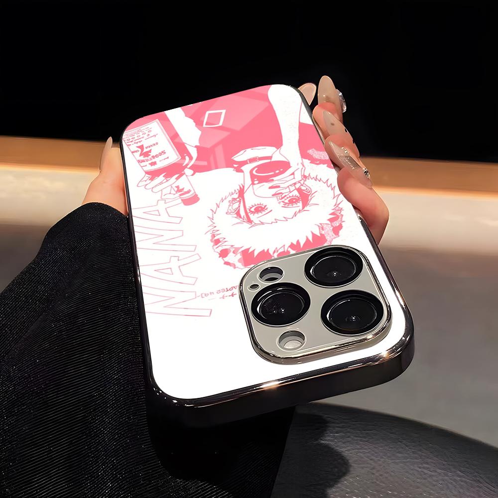 Japanese Classic Anime NANA Phone Case Luxury Glass Phone Case For IPhone 17 16 15 14 13 12 11 Pro Max Plating Frame Cover iPhone 13
Japanese Classic Anime NANA Phone Case Luxury Glass Phone Case For IPhone 17 16 15 14 13 12 11 Pro Max Plating Frame Cover iPhone 13