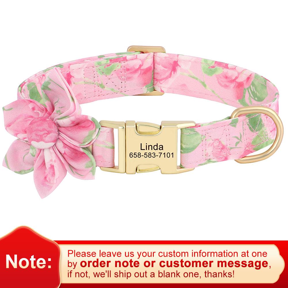 Nylon Personalized Dog Collar Print Dog Collars With Flower Custom Pet ID Necklace Adjustable For Small Medium Large Dogs Pug S розовый
Nylon Personalized Dog Collar Print Dog Collars With Flower Custom Pet ID Necklace Adjustable For Small Medium Large Dogs Pug S розовый