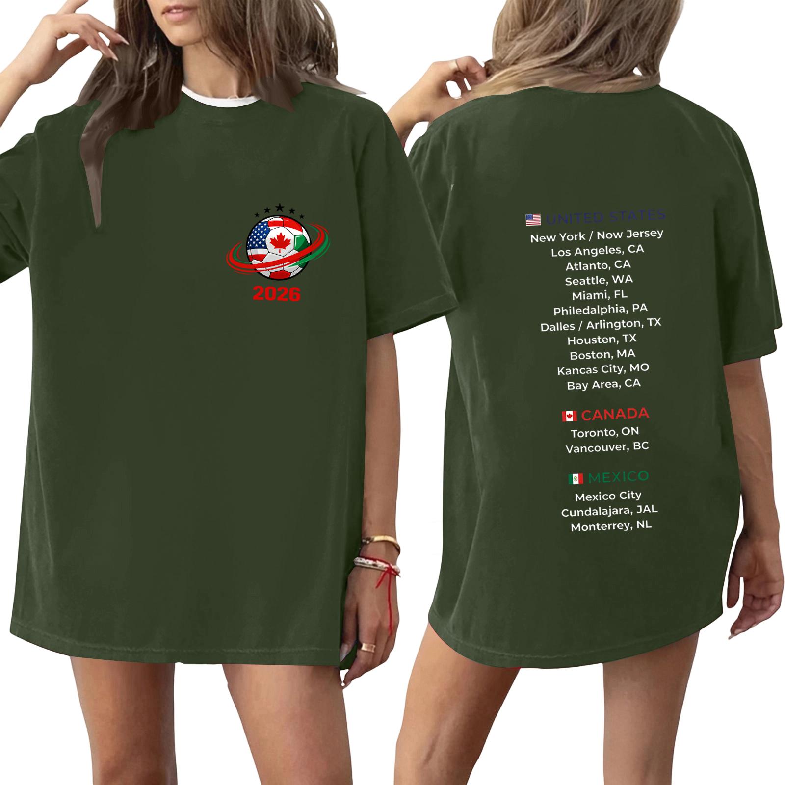 Women s Fashionable Casual Short Sleeved Printed T-Shirt Round Neck Top L армия зеленый
Women s Fashionable Casual Short Sleeved Printed T-Shirt Round Neck Top L армия зеленый