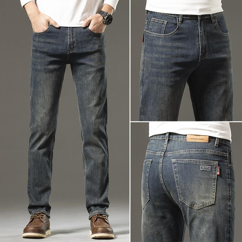 Straight-leg Men s Jeans Spring And Summer New Style Medium-high Waist Straight-leg Men s Jeans Slim Straight-leg Trendy Brand Versatile 40 темно-синього кольору
Straight-leg Men s Jeans Spring And Summer New Style Medium-high Waist Straight-leg Men s Jeans Slim Straight-leg Trendy Brand Versatile 40 темно-синього кольору