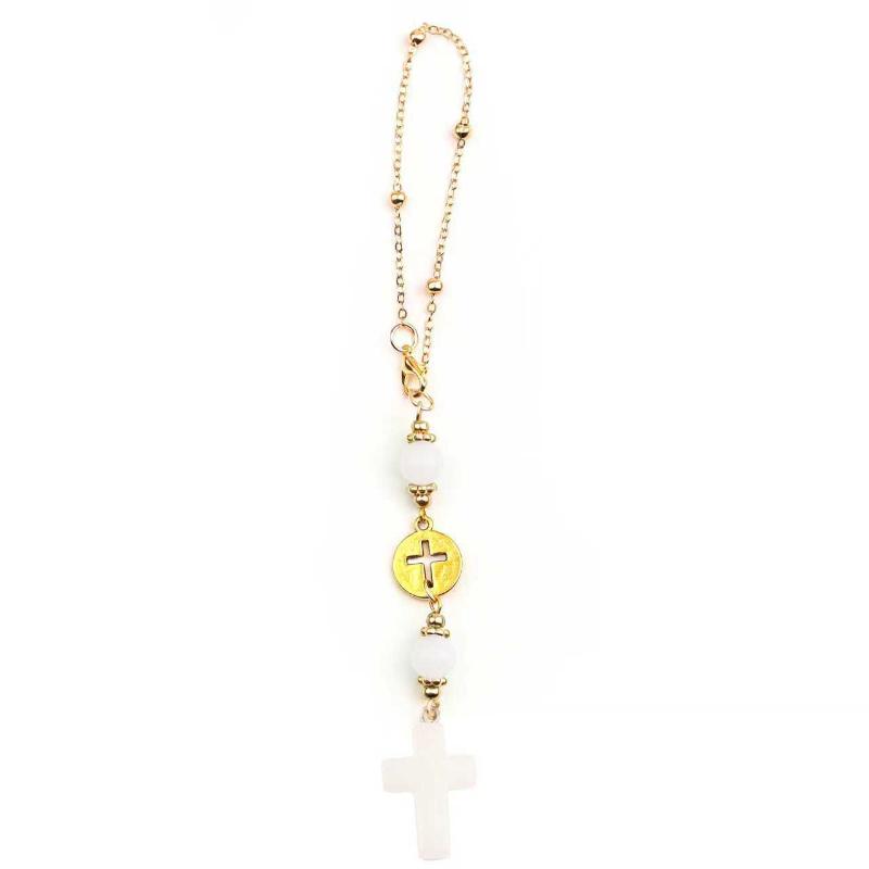 1Pcs Cross Rearview Mirror Decoration Gold Chain Natural Stone Car Pendant Car Interior Supplies Ornament
1Pcs Cross Rearview Mirror Decoration Gold Chain Natural Stone Car Pendant Car Interior Supplies Ornament