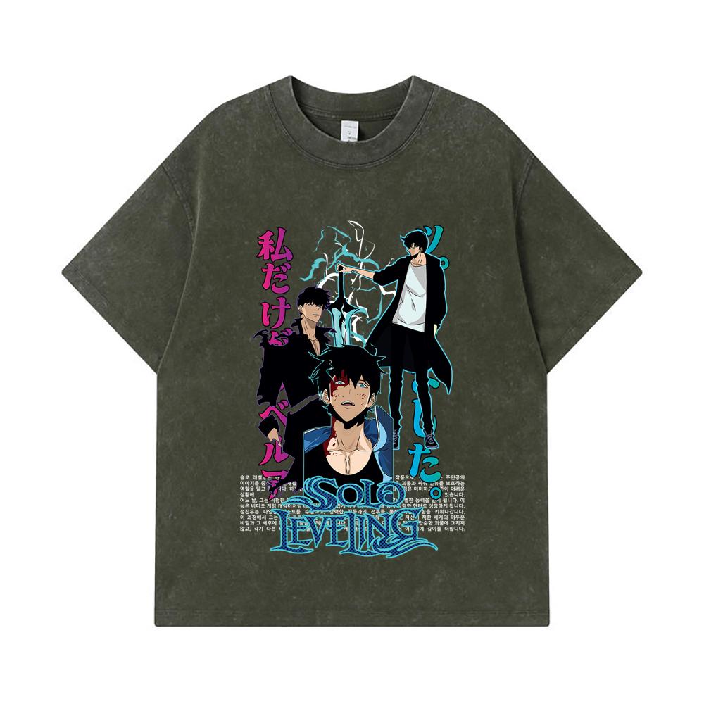 275 GSM Washed T-shirts 100% Cotton Solo Leveling V2 Sung JinWoo Print Unisex Heavy Cotton T Shirt S
275 GSM Washed T-shirts 100% Cotton Solo Leveling V2 Sung JinWoo Print Unisex Heavy Cotton T Shirt S