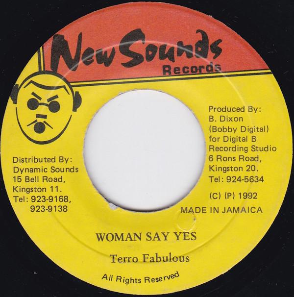7inch Record TERROR FABULOUS - Woman Say Yes NONE New Sounds Reco 1992 Jamaica Reggae, Ska & Dub Used
7inch Record TERROR FABULOUS - Woman Say Yes NONE New Sounds Reco 1992 Jamaica Reggae, Ska & Dub Used