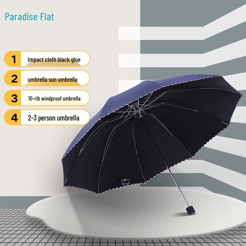 Paradise Tri-fold Windproof UV Protection Dual-Use Umbrella
Paradise Tri-fold Windproof UV Protection Dual-Use Umbrella