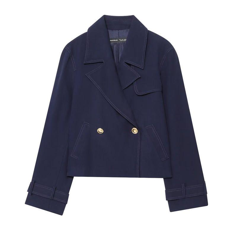 Araltay New Arrival Fashion Style Women s Clothing Fashion All-Match Casual Minimalist Long Sleeve Double Breasted Short Coat 3588885 Dark blue L
Araltay New Arrival Fashion Style Women s Clothing Fashion All-Match Casual Minimalist Long Sleeve Double Breasted Short Coat 3588885 Dark blue L