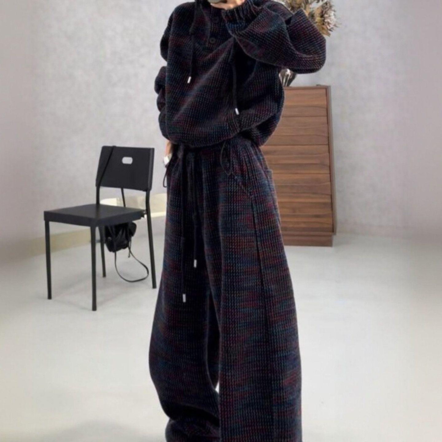 Plus Size Women s Color Block Hoodie & Wide Leg Pants Set for Spring/Autumn L (suggested for 80-110 jin)
Plus Size Women s Color Block Hoodie & Wide Leg Pants Set for Spring/Autumn L (suggested for 80-110 jin)