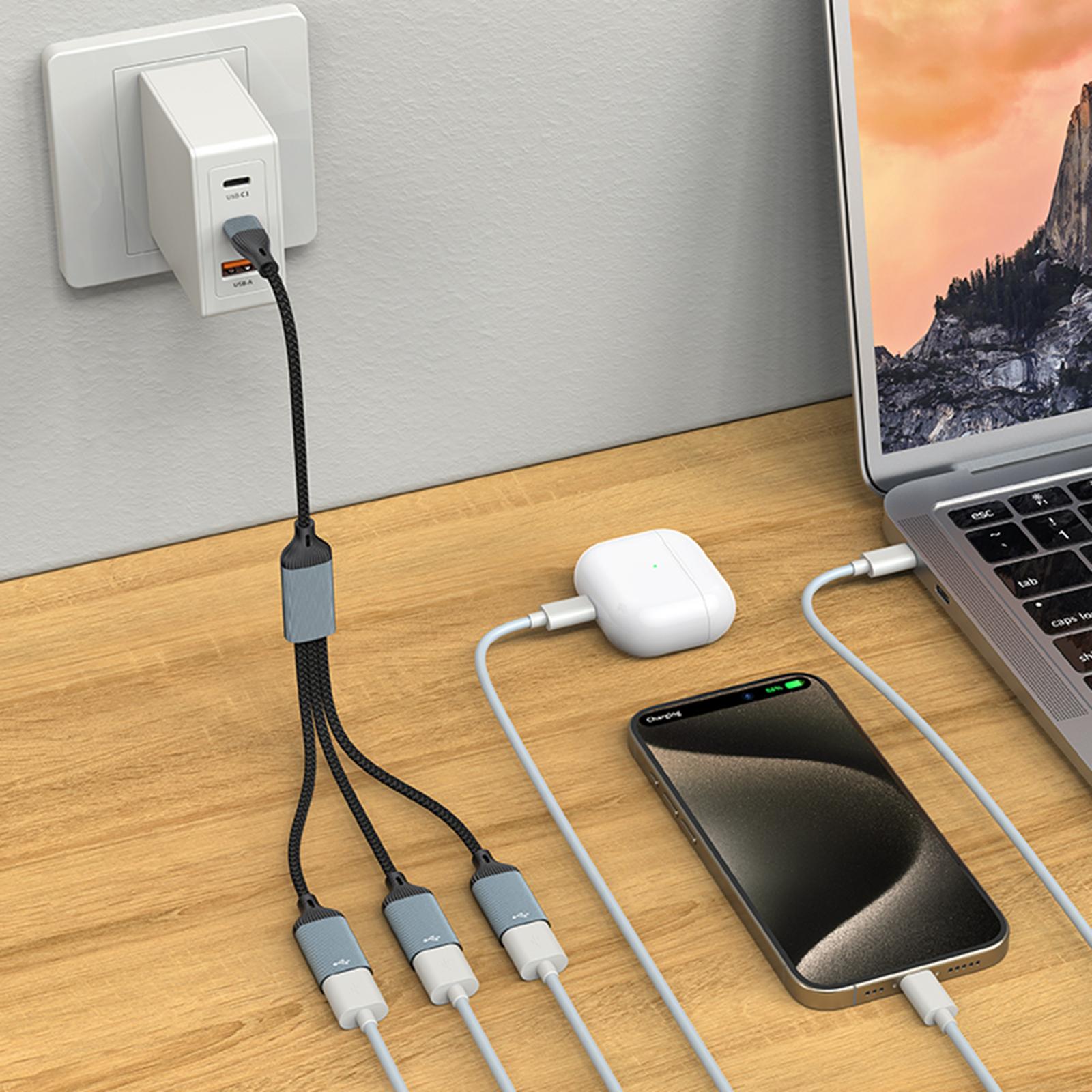 Разветвитель типа C 1 в 3 выхода USB Type C Male на 3 USB 2.0 Female Разветвитель USB для зарядки и передачи данных для веб-камеры/принтера USB
Разветвитель типа C 1 в 3 выхода USB Type C Male на 3 USB 2.0 Female Разветвитель USB для зарядки и передачи данных для веб-камеры/принтера USB