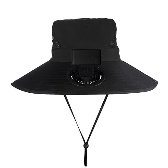 Solar Fan Bucket Hat Unisex Adjustable Wide Brim Sun Hat with Built-in Solar Panel Cooling Fan UV Protection Fisherman Hat A чорний
Solar Fan Bucket Hat Unisex Adjustable Wide Brim Sun Hat with Built-in Solar Panel Cooling Fan UV Protection Fisherman Hat A чорний