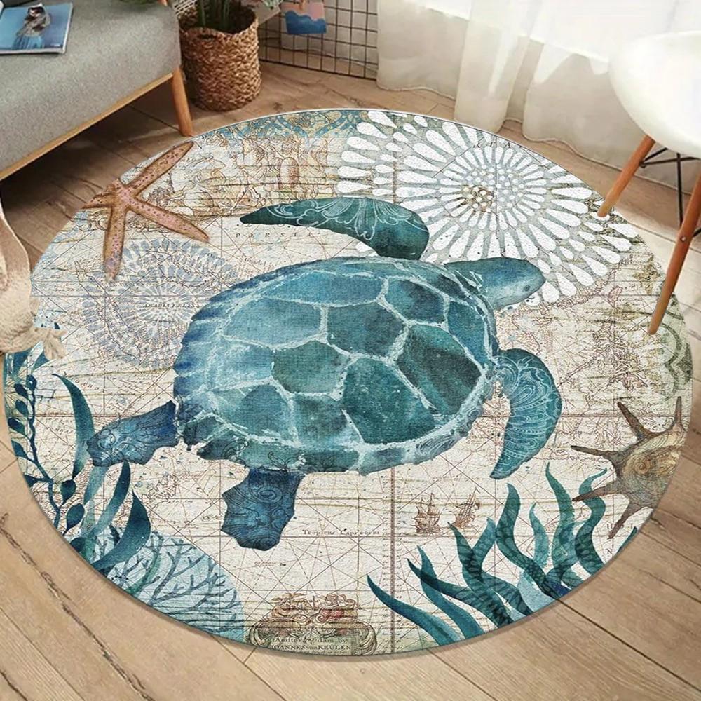 Marine Theme 3D Round Rug Living Room Bedroom Carpet Seaside Pattern Soft Durable Home Decor Nautical Stylish Styles 40x40cm
Marine Theme 3D Round Rug Living Room Bedroom Carpet Seaside Pattern Soft Durable Home Decor Nautical Stylish Styles 40x40cm