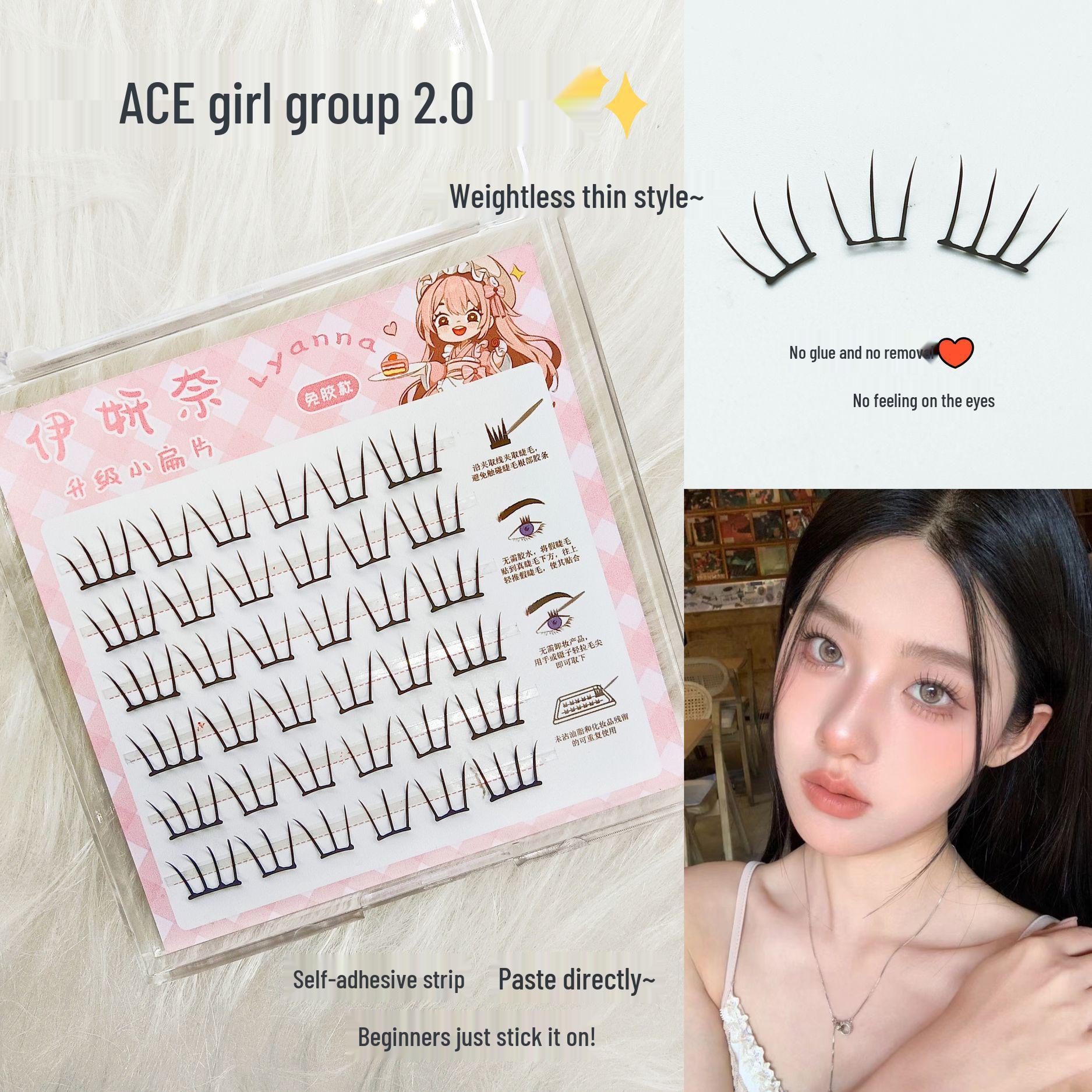 Iyan Na Thin, Flat, Self-Adhesive False Eyelash Segments - No Glue Needed, Easy to Apply & Remove, Girl Group 2.0 Edition.
Iyan Na Thin, Flat, Self-Adhesive False Eyelash Segments - No Glue Needed, Easy to Apply & Remove, Girl Group 2.0 Edition.