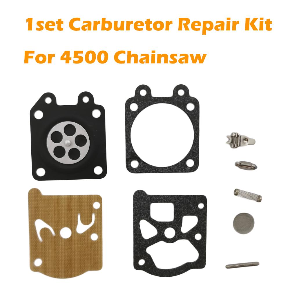 1pc Carburetor Repair Kit for 4500 Chainsaw Repair Kit Carburetor Diaphragm Gasket Kit Garden Tool fit Walbro Carburetor 1set
1pc Carburetor Repair Kit for 4500 Chainsaw Repair Kit Carburetor Diaphragm Gasket Kit Garden Tool fit Walbro Carburetor 1set