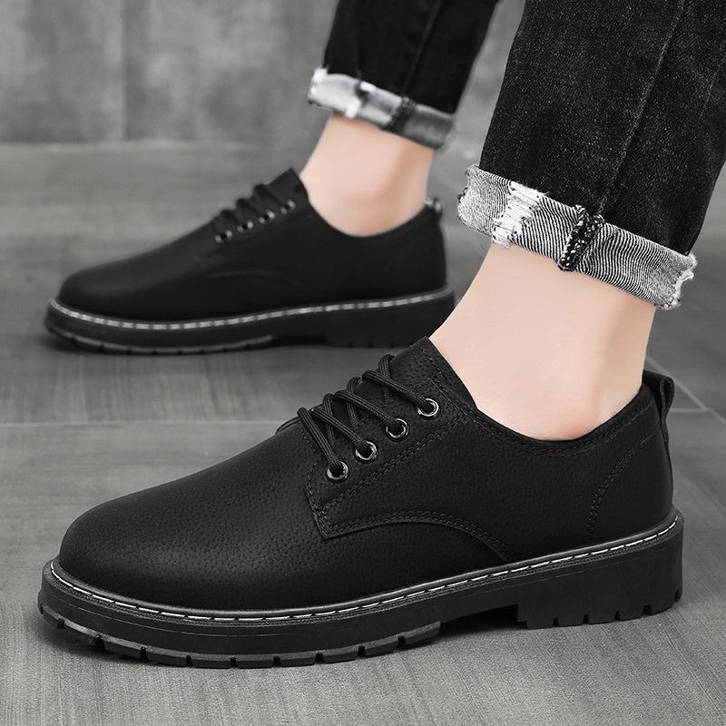 Spring Martin boots men s low-top tooling trendy shoes British men s shoes Korean version casual leather shoes work waterproof anti-skateboard shoes 38
Spring Martin boots men s low-top tooling trendy shoes British men s shoes Korean version casual leather shoes work waterproof anti-skateboard shoes 38