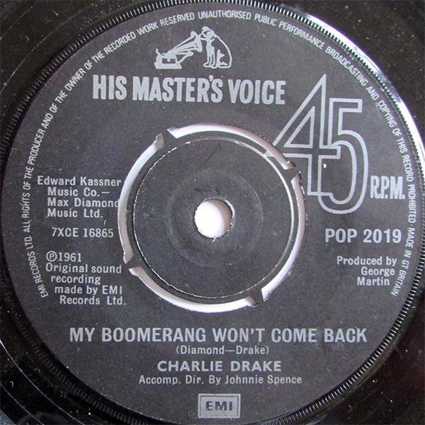 7inch Record CHARLIE DRAKE - My Boomerang Won t Come Back / Spli POP2019 His Master s Vo 1980 UK Pop Used
7inch Record CHARLIE DRAKE - My Boomerang Won t Come Back / Spli POP2019 His Master s Vo 1980 UK Pop Used