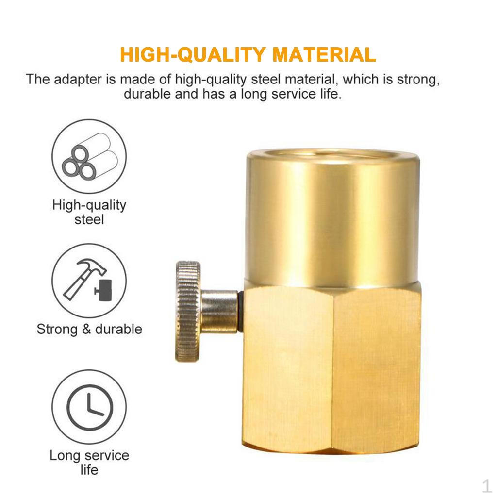 Brass Household Bottle CO2 Connector Adapter for Filling Bottles Connectors , Water, Juice TR21-4 to CGA320
Brass Household Bottle CO2 Connector Adapter for Filling Bottles Connectors , Water, Juice TR21-4 to CGA320