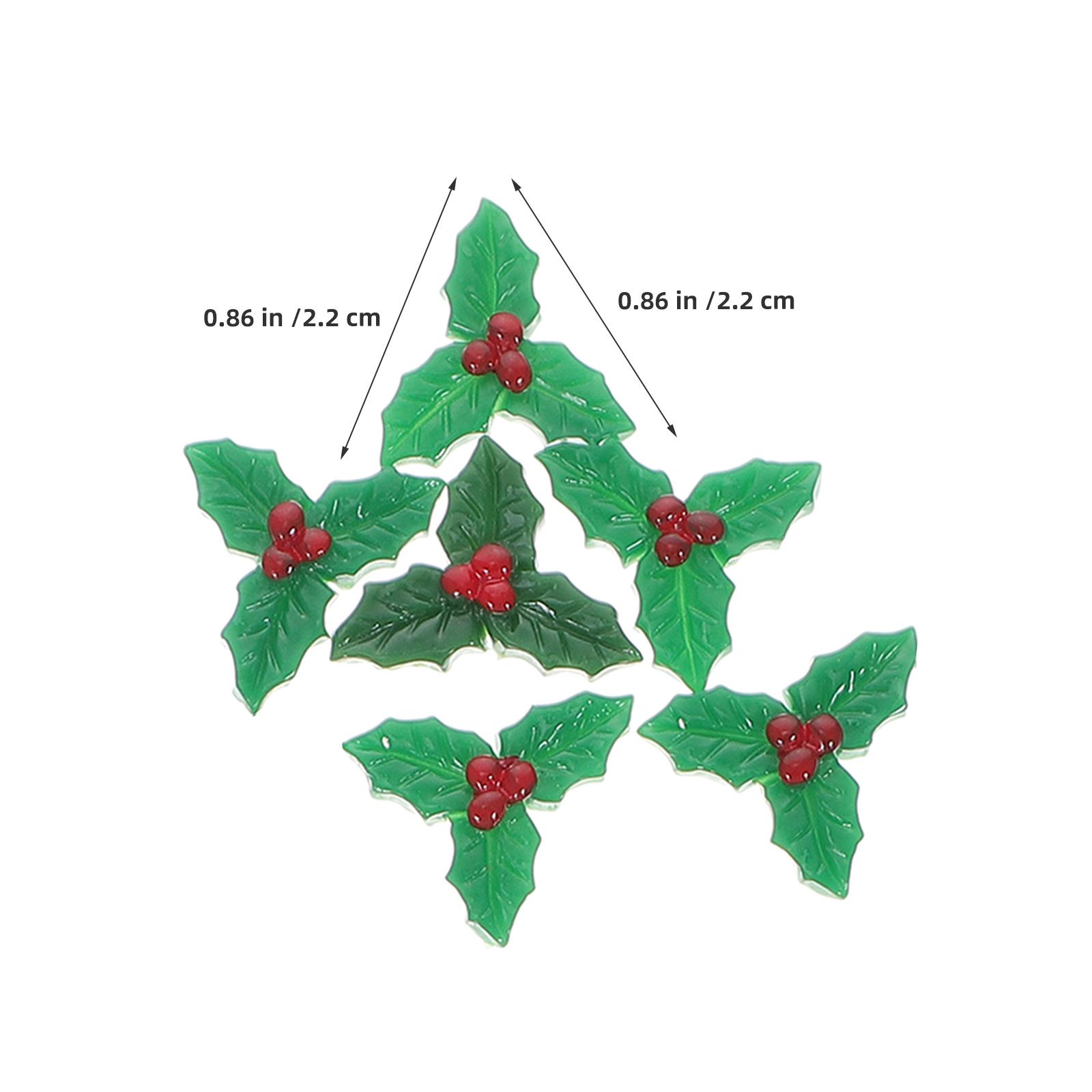 24pcs Christmas Holly Leaves Artificial Green Berry Resin Diy Wreath Material Table Centerpiece Xmas Decor Craft Supplies
24pcs Christmas Holly Leaves Artificial Green Berry Resin Diy Wreath Material Table Centerpiece Xmas Decor Craft Supplies