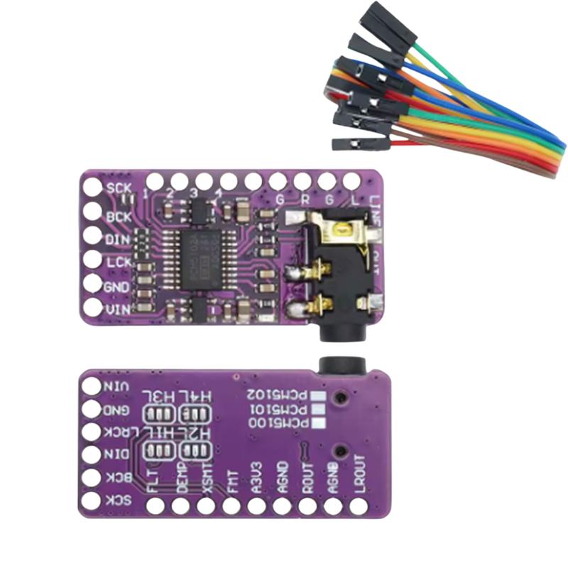 PCM5102A Interface I2S DAC Decoder GY-PCM5102 I2S Player Module For Raspberry Pi PHAT Format Board Digital PCM5102 Audio Board
PCM5102A Interface I2S DAC Decoder GY-PCM5102 I2S Player Module For Raspberry Pi PHAT Format Board Digital PCM5102 Audio Board