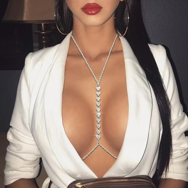 Sexy Rhinestone Body Chain Harness Chest Waist Belly Chain Jewelry for Women Party Club Daily Outfit Decor Body Jewelry
Sexy Rhinestone Body Chain Harness Chest Waist Belly Chain Jewelry for Women Party Club Daily Outfit Decor Body Jewelry