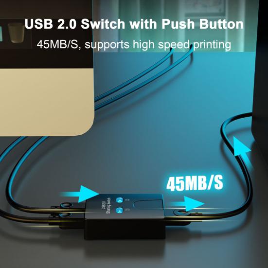 USB KVM-переключатель Yousheng 2 в 1 с высокоскоростной передачей данных с кнопкой Plug Play, простым управлением компьютером, мышью, клавиатурой и принтером
USB KVM-переключатель Yousheng 2 в 1 с высокоскоростной передачей данных с кнопкой Plug Play, простым управлением компьютером, мышью, клавиатурой и принтером