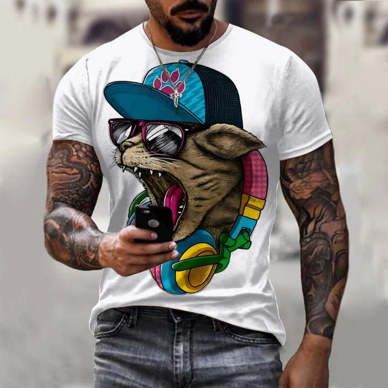 Летняя футболка с коротким рукавом Bad Boy Cool Handsome, солнцезащитные очки, маленький медведь, дикий волк, модная брендовая рубашка 6XL
Летняя футболка с коротким рукавом Bad Boy Cool Handsome, солнцезащитные очки, маленький медведь, дикий волк, модная брендовая рубашка 6XL