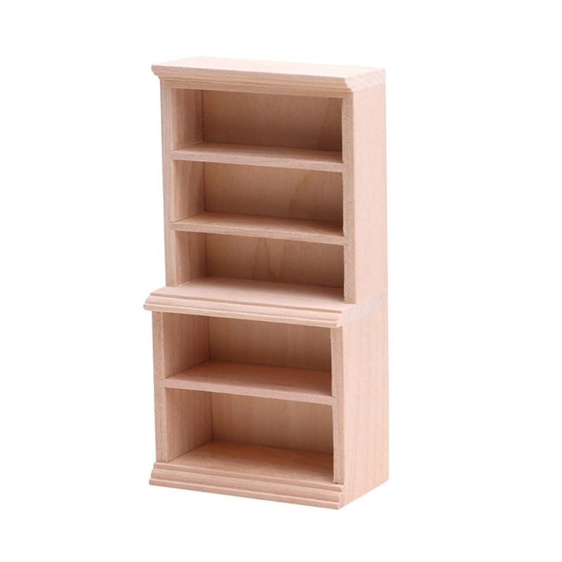 Unpainted Wooden Bookshelf Doll House Accessory 1:12 Scale Miniature Bookshelf For Doll House Study Room Scene Display 1
Unpainted Wooden Bookshelf Doll House Accessory 1:12 Scale Miniature Bookshelf For Doll House Study Room Scene Display 1