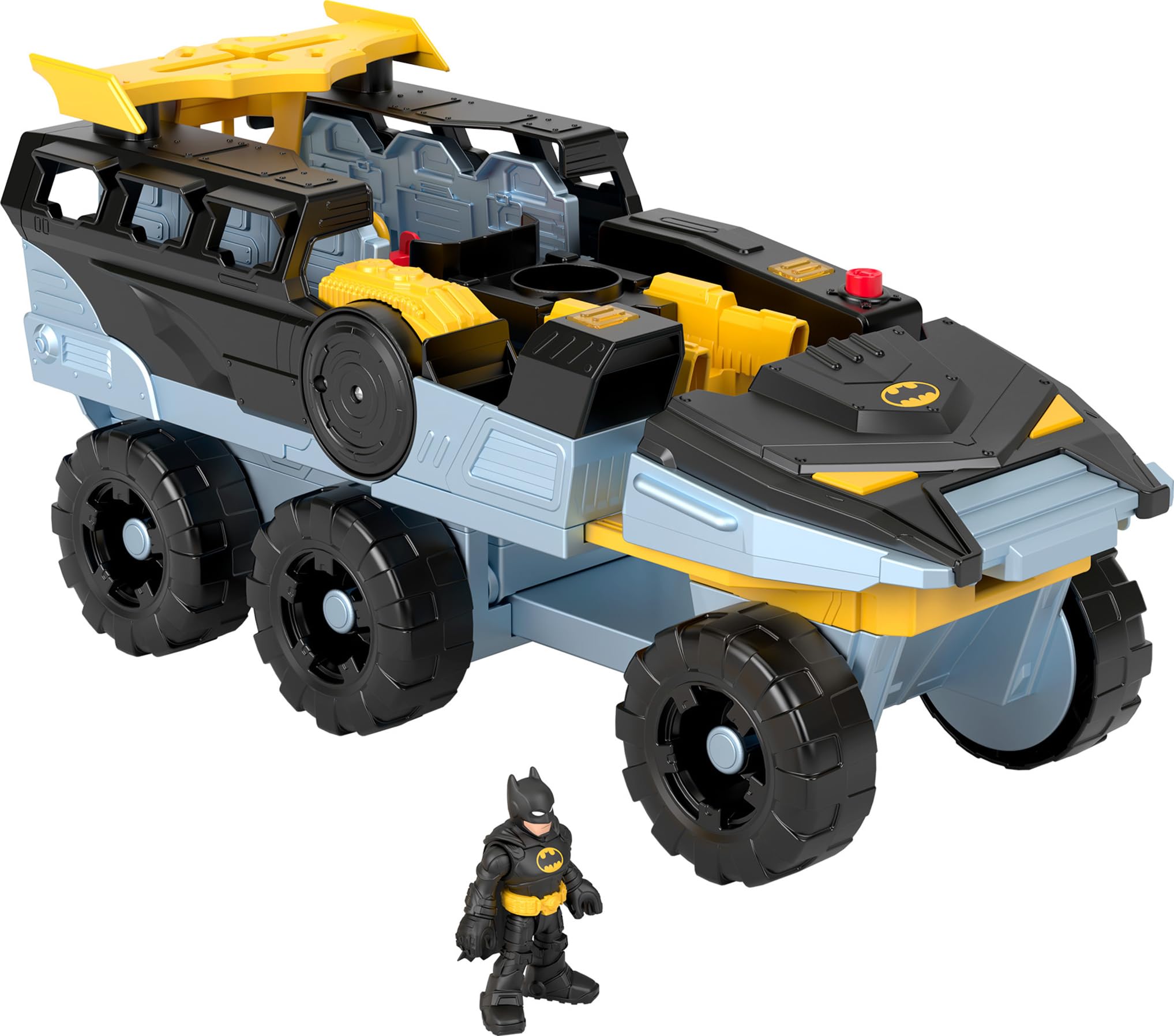 Imaginext DC Super Friends Batman Toy Transforming Light Sound Figure for Pretend Play Ages Fisher-Price Bat-Tank & 3+
Imaginext DC Super Friends Batman Toy Transforming Light Sound Figure for Pretend Play Ages Fisher-Price Bat-Tank & 3+