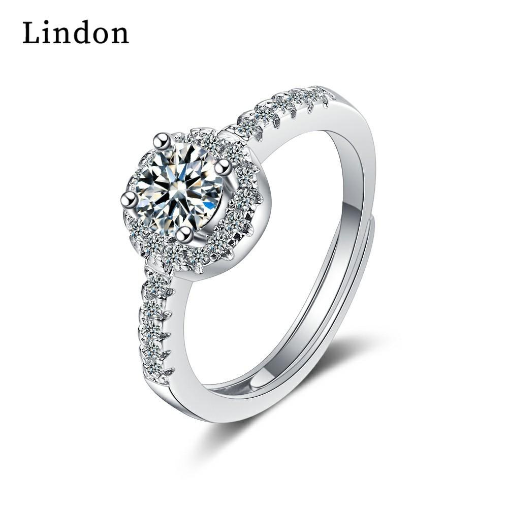 Классическое кольцо Lindon с медным цирконием, женские ювелирные изделия, свадебный подарок для вечеринки