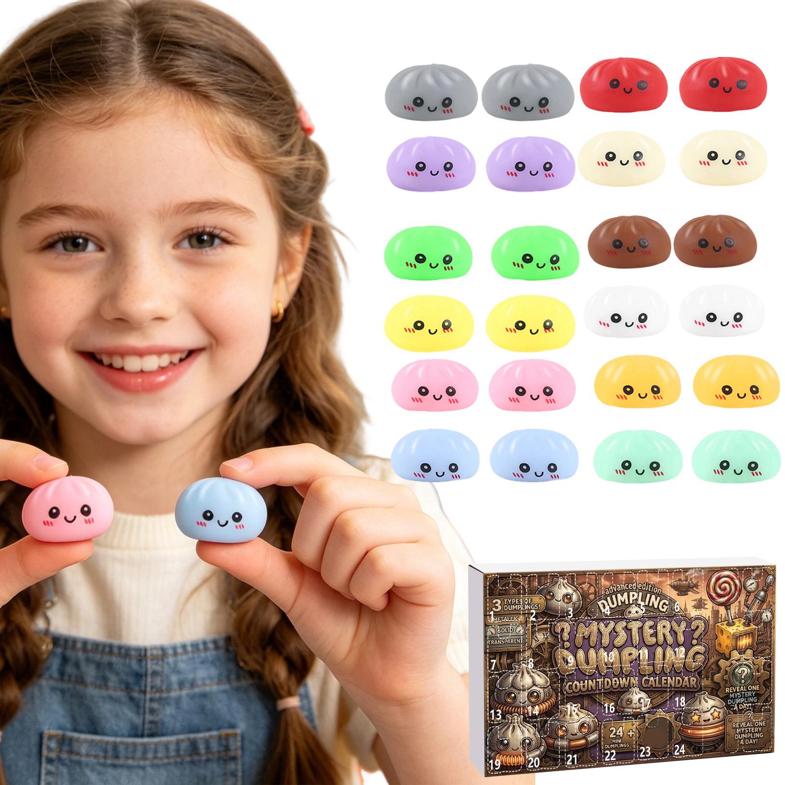 Mystery Dumpling Toys Countdown Calendar Set 24 Pieces Soft Squeeze Stress Relief Kawaii Figurines for Kids and Adults Collectible Surprise Gift Box One Size
Mystery Dumpling Toys Countdown Calendar Set 24 Pieces Soft Squeeze Stress Relief Kawaii Figurines for Kids and Adults Collectible Surprise Gift Box One Size