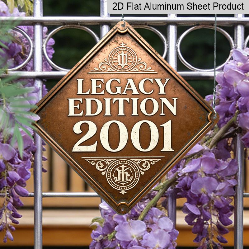 2D Flat, 1pc Vintage 2001 Limited Edition Millennium Collector Wall Sign - Retro Aluminum Plaque Suitable for Living Room, Study & Gallery Display 20*20cm
2D Flat, 1pc Vintage 2001 Limited Edition Millennium Collector Wall Sign - Retro Aluminum Plaque Suitable for Living Room, Study & Gallery Display 20*20cm