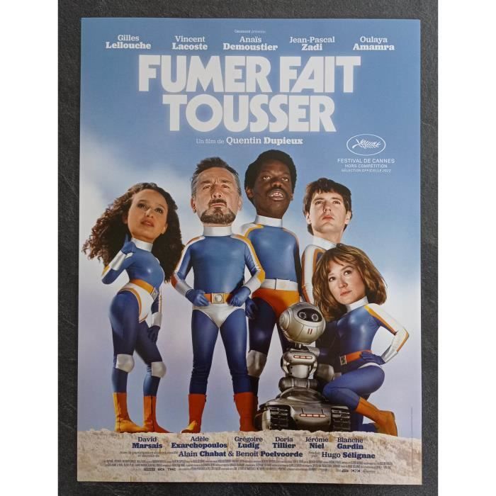 Fumer fait tousser Affiche Originale Cinéma Roulée (53x39cm) Gilles Lellouche, Quentin Dupieux
Fumer fait tousser Affiche Originale Cinéma Roulée (53x39cm) Gilles Lellouche, Quentin Dupieux