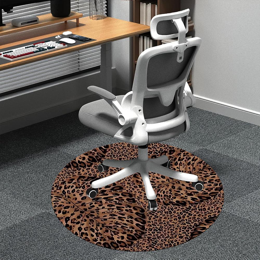 1pc Leopard Print Office Round Area Rug, Indoor Mat Suitable ForOffice, Under Office Chairs Bedroom Living Room Home Decor, Room Deco q076 80cm by 80cm
1pc Leopard Print Office Round Area Rug, Indoor Mat Suitable ForOffice, Under Office Chairs Bedroom Living Room Home Decor, Room Deco q076 80cm by 80cm