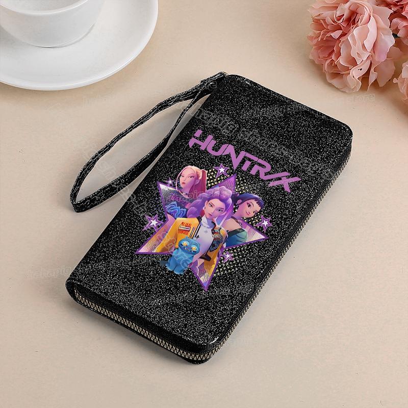 High Quality KPop Demon Hunters long Wallet Women Sequin Bling Zipper Wallets Pu Leather Coin Purse ID Card Holder Female Clutch Purses
High Quality KPop Demon Hunters long Wallet Women Sequin Bling Zipper Wallets Pu Leather Coin Purse ID Card Holder Female Clutch Purses