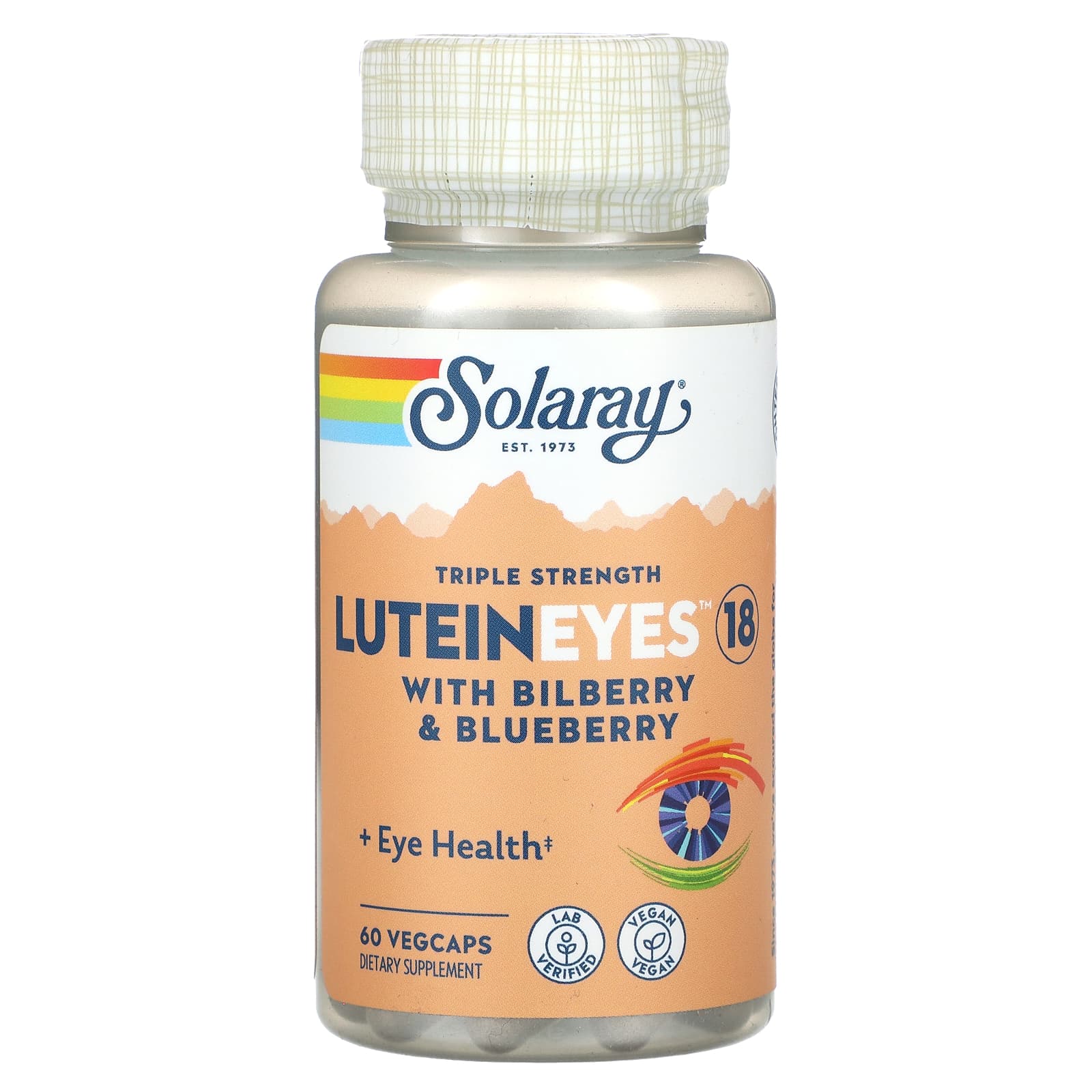 Solaray, LuteinEeyes 18, with Bilberry and Blueberry, Triple Strength, 60 Veggie Capsules
Solaray, LuteinEeyes 18, with Bilberry and Blueberry, Triple Strength, 60 Veggie Capsules