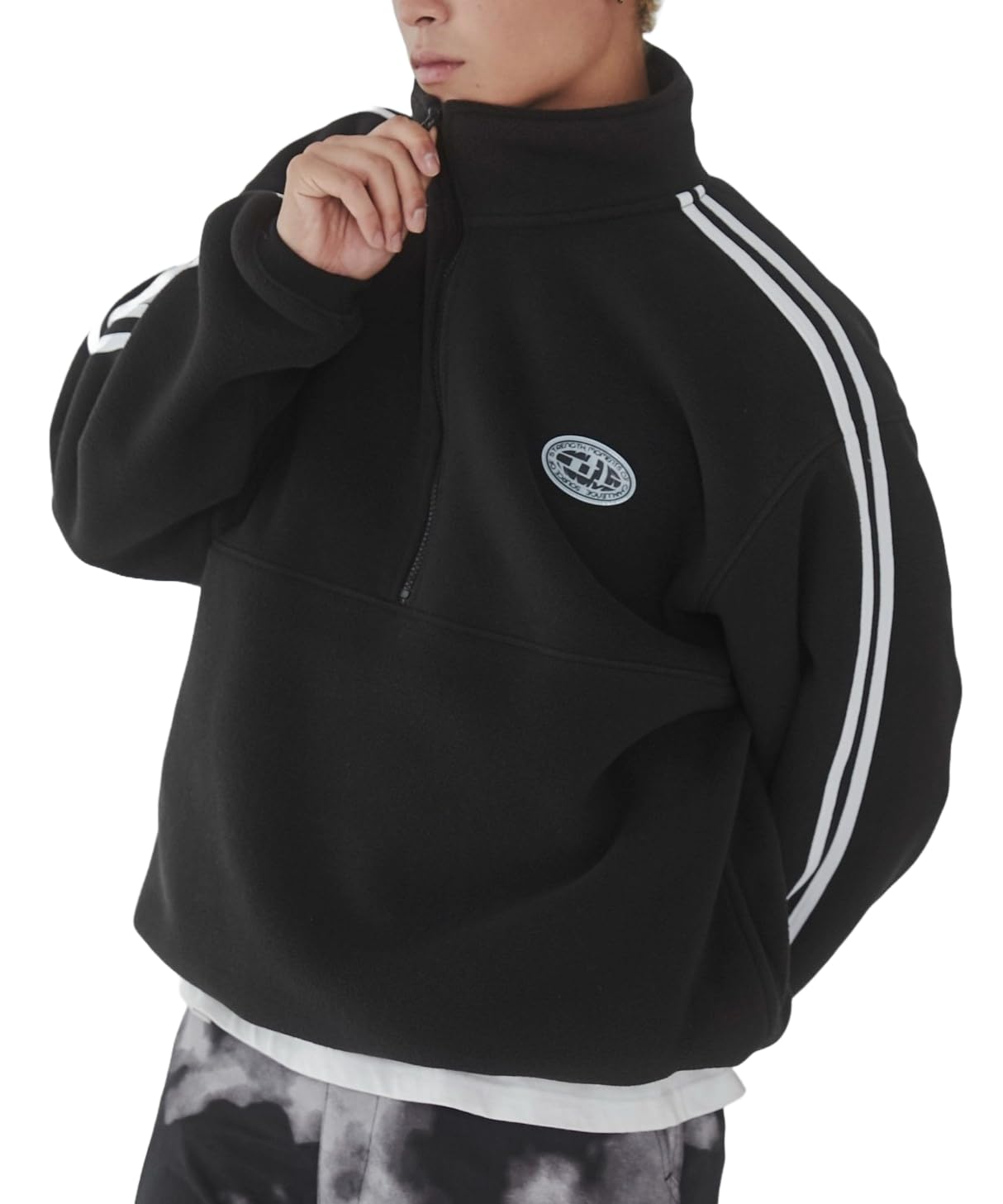 WEGO Unisex Fleece Pullover Sweatshirt with Perfect for and Perfect for Cold Street and Casual Size Men s One-Point Half-Zip Design, Golf, Winter, чорний
WEGO Unisex Fleece Pullover Sweatshirt with Perfect for and Perfect for Cold Street and Casual Size Men s One-Point Half-Zip Design, Golf, Winter, чорний