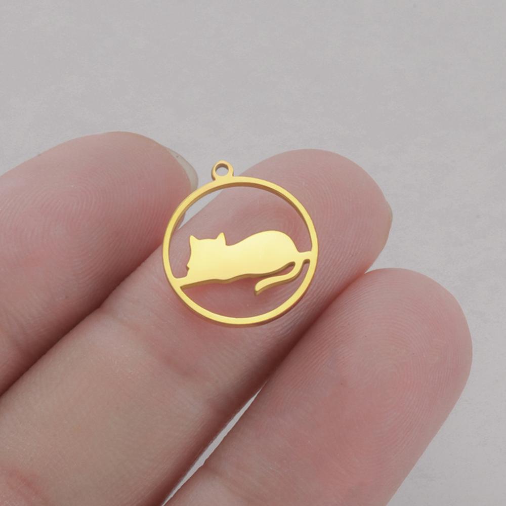 My Shape 5pcs Cat Charms Cute Animal Kitten Pendants DIY Necklace Earrings Keychains DIY Jewelry Making Stainless Steel Jewelry Silver
My Shape 5pcs Cat Charms Cute Animal Kitten Pendants DIY Necklace Earrings Keychains DIY Jewelry Making Stainless Steel Jewelry Silver