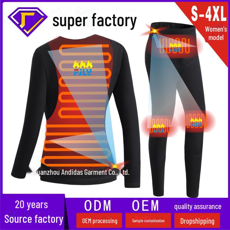 Умный согревающий комплект: Хлопковый свитер с круглым вырезом и брюки с подогревом с USB-питанием, плюс бархат для дополнительного тепла Women s suit, M чёрный
Умный согревающий комплект: Хлопковый свитер с круглым вырезом и брюки с подогревом с USB-питанием, плюс бархат для дополнительного тепла Women s suit, M чёрный