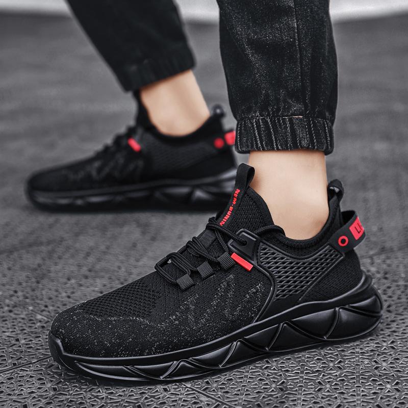 Knitted Sports Style Men S Shoes Comfortable Summer Breathable Mesh Shoes Black Casual Shoes Daily Running Travel Men S Shoes
Knitted Sports Style Men S Shoes Comfortable Summer Breathable Mesh Shoes Black Casual Shoes Daily Running Travel Men S Shoes