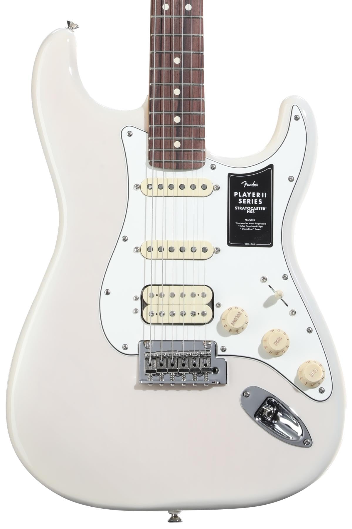 II Stratocaster HSS Rosewood Fingerboard White Blonde Chambered Ash Fender Fender/Player
II Stratocaster HSS Rosewood Fingerboard White Blonde Chambered Ash Fender Fender/Player